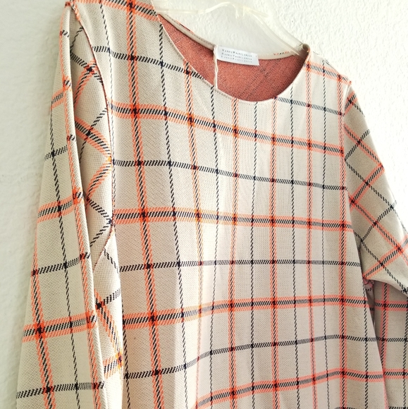 Harris Wharf London Plaid Midi Dress Size IT 46 Beige Cream - Picture 5 of 11